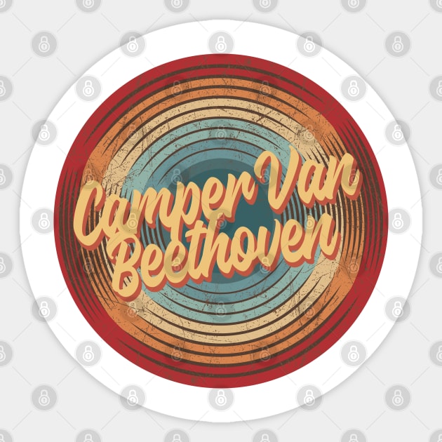 Camper Van Beethoven Vintage Circle Sticker by musiconspiracy
